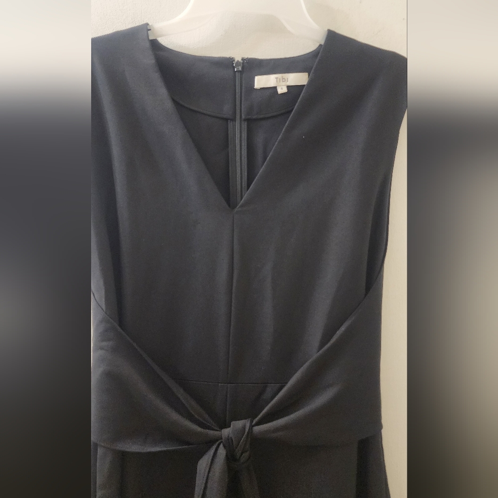 Tibi Elegant Black Sleeveless Jumpsuit, Size 4, Cotton. - Picture 7 of 10